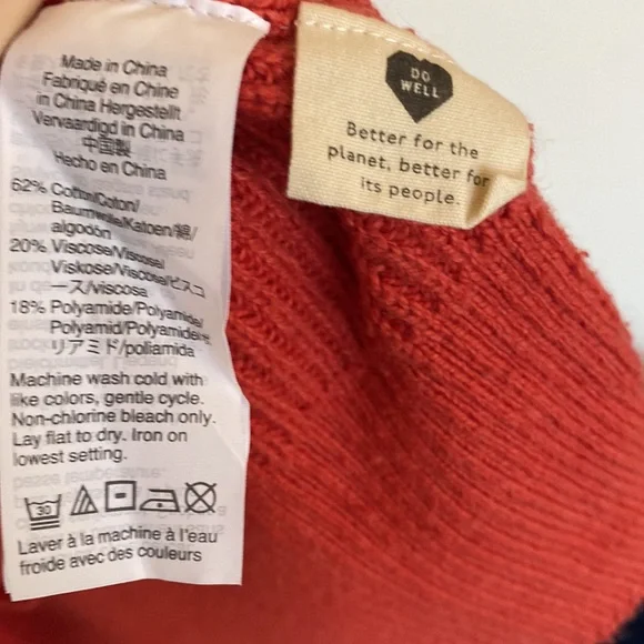 Madewell Orange Pullover Sweater - Picture 3 of 5